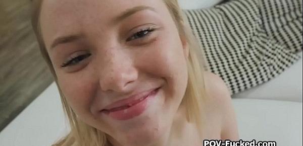  Cute blonde teen amateur wants to do porn
